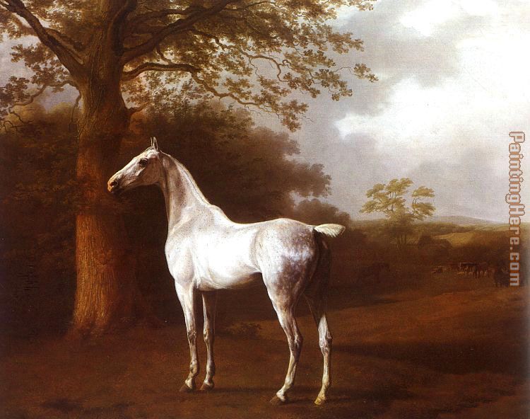 Jacques Laurent Agasse White Horse in Pasture